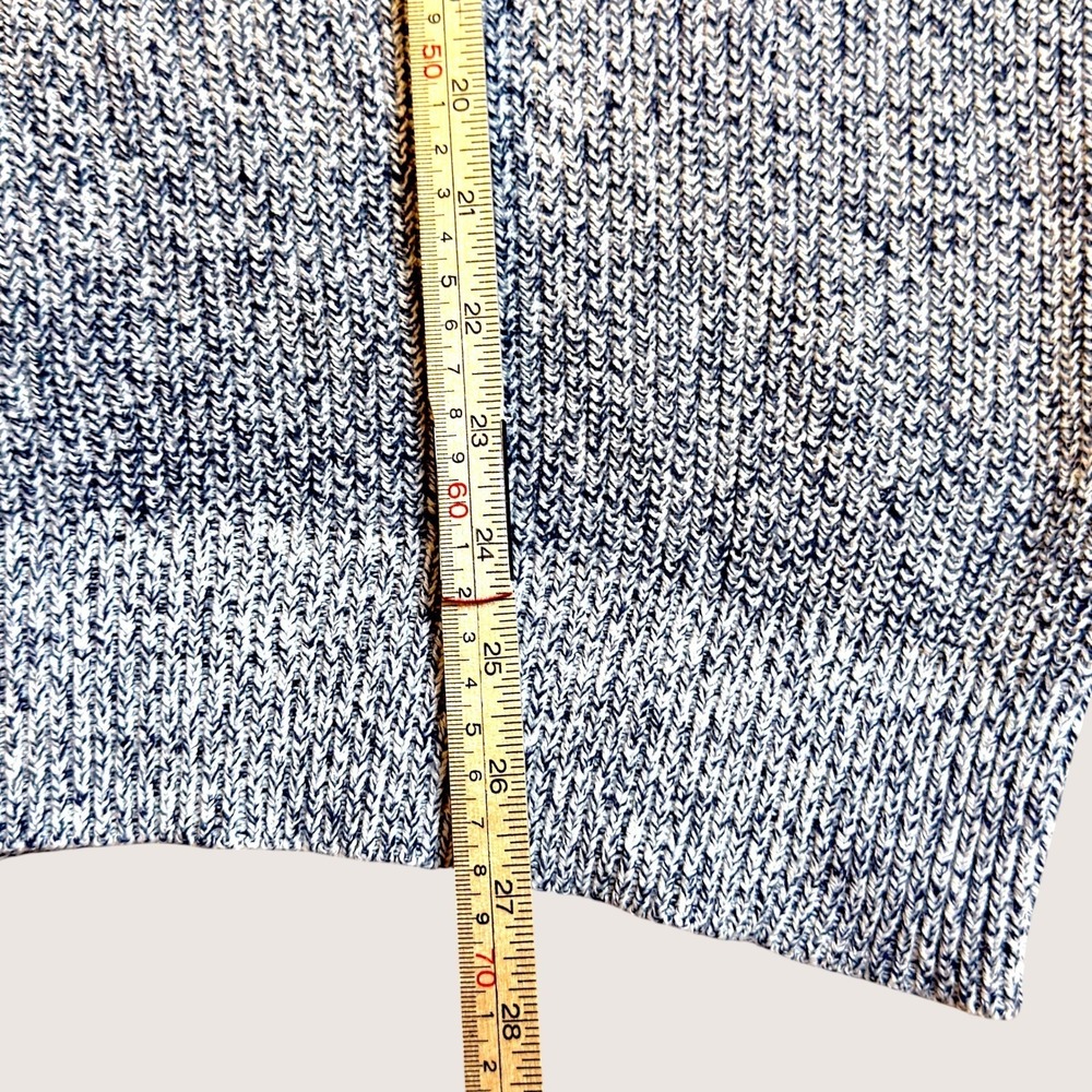H&M L.O.G.G Blue‎ Gray Cotton Normcore Knit Sweater Women's Small Crewneck - Picture 8 of 8